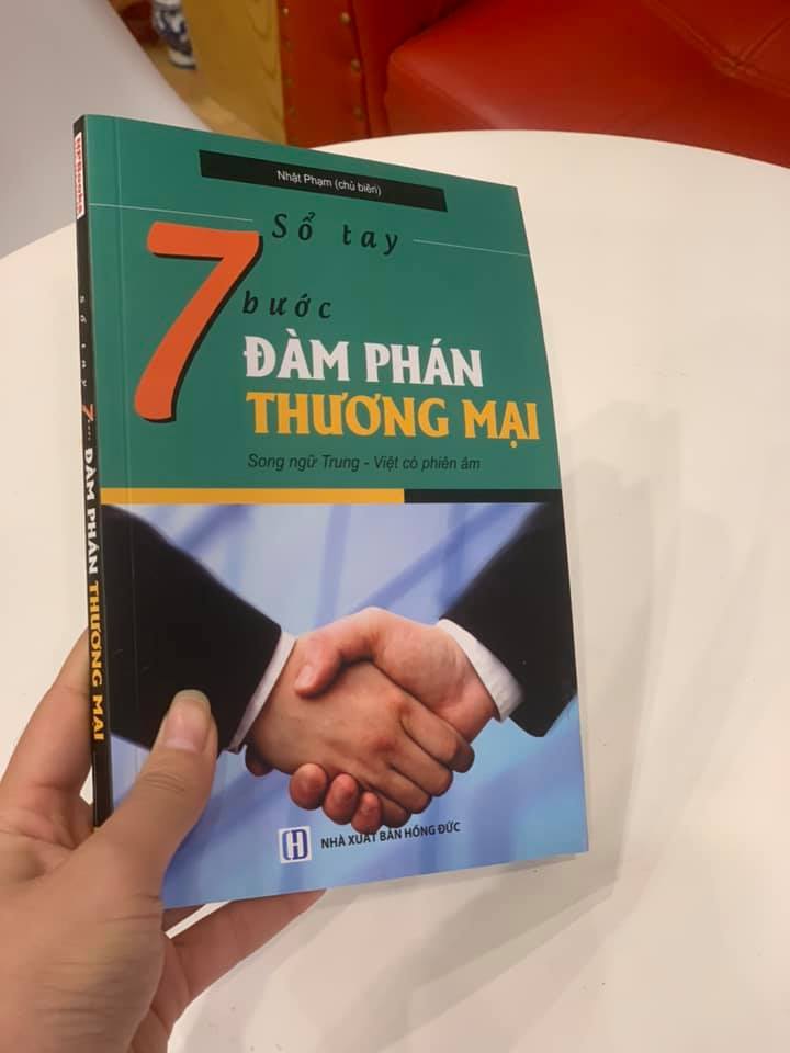 sách-combo 2 sách Tự học tiếng Trung cấp tốc trong kinh doanh bán hàng và Sổ tay 7 bước đàm phán thương mại (Song ngữ Trung - Việt có phiên âm)+DVD tài liệu