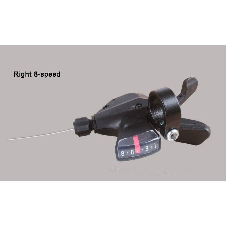 2pcs 3 / 8 Speed Switch MTB Bicycle Shifter Levers Brake With Shift Cable Bike Cycling Disc Handle Bicycle Accessories Hot