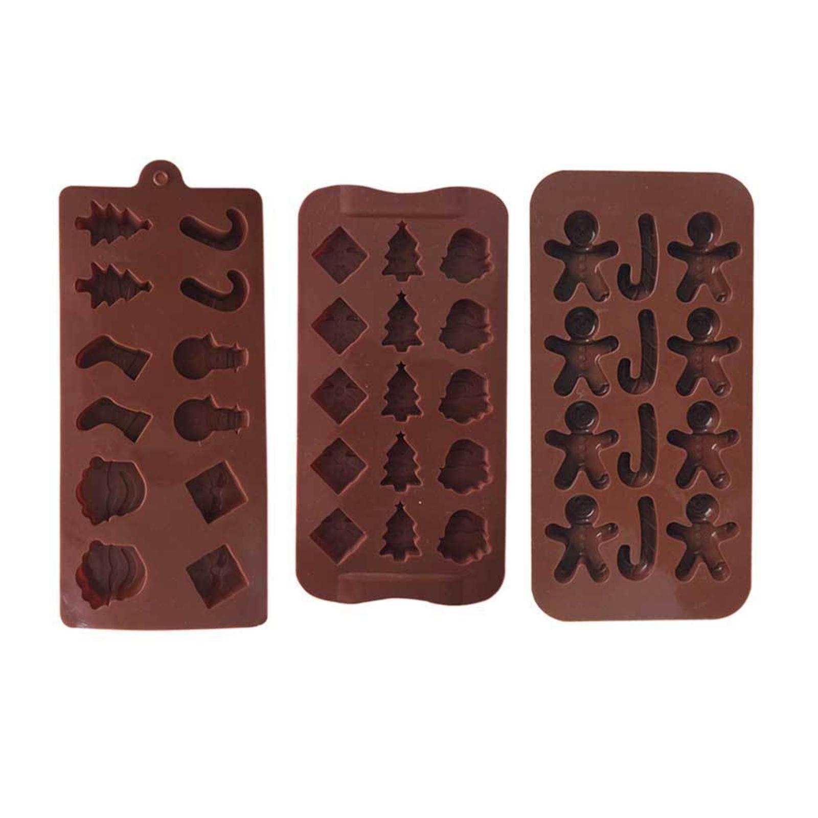 Khuôn chủ đề Giáng sinh, làm bằng silicone, không độc hại và an toàn, mềm và dẻo