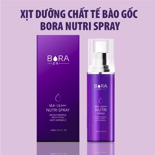 Xịt dưỡng chất tế bào gốc Bora Nutri Spray cấp ẩm vượt trội gấp 3.5 lần xịt khoáng 100ml