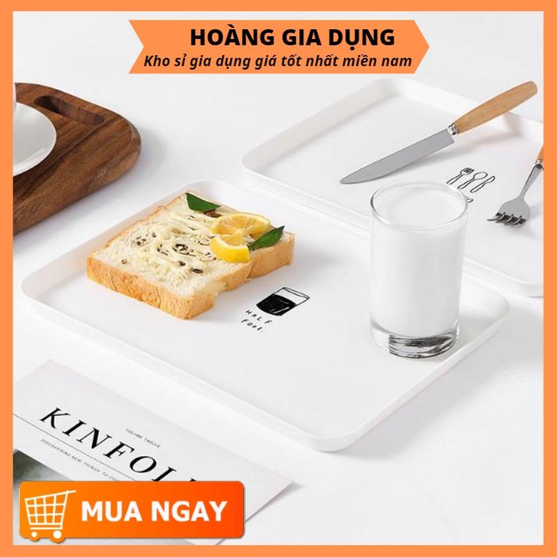 Khay Dĩa Đựng Đồ Ăn Sáng Khay Chén Dĩa Đựng Hoa quả Đồ Ăn Vặt H130