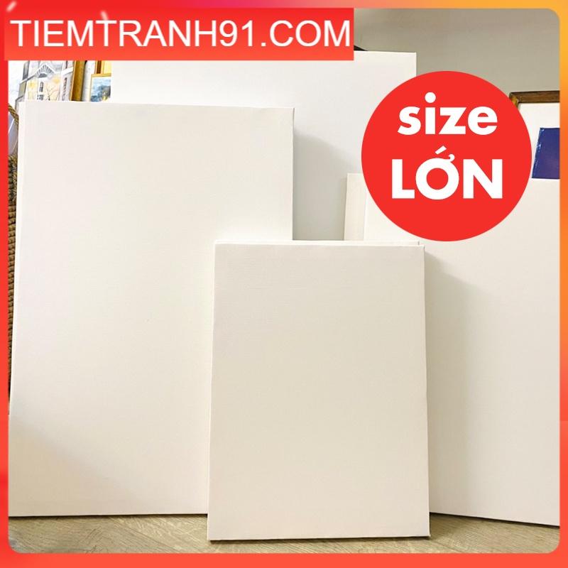 Toan vẽ tranh sơn dầu, toan canvas trắng căng sẵn nhiều size