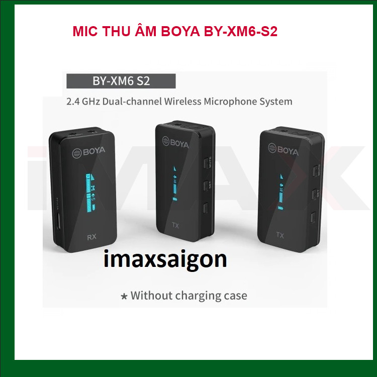 MIC THU ÂM BOYA BY-XM6-S2 -HÀNG CHÍNH HÃNG