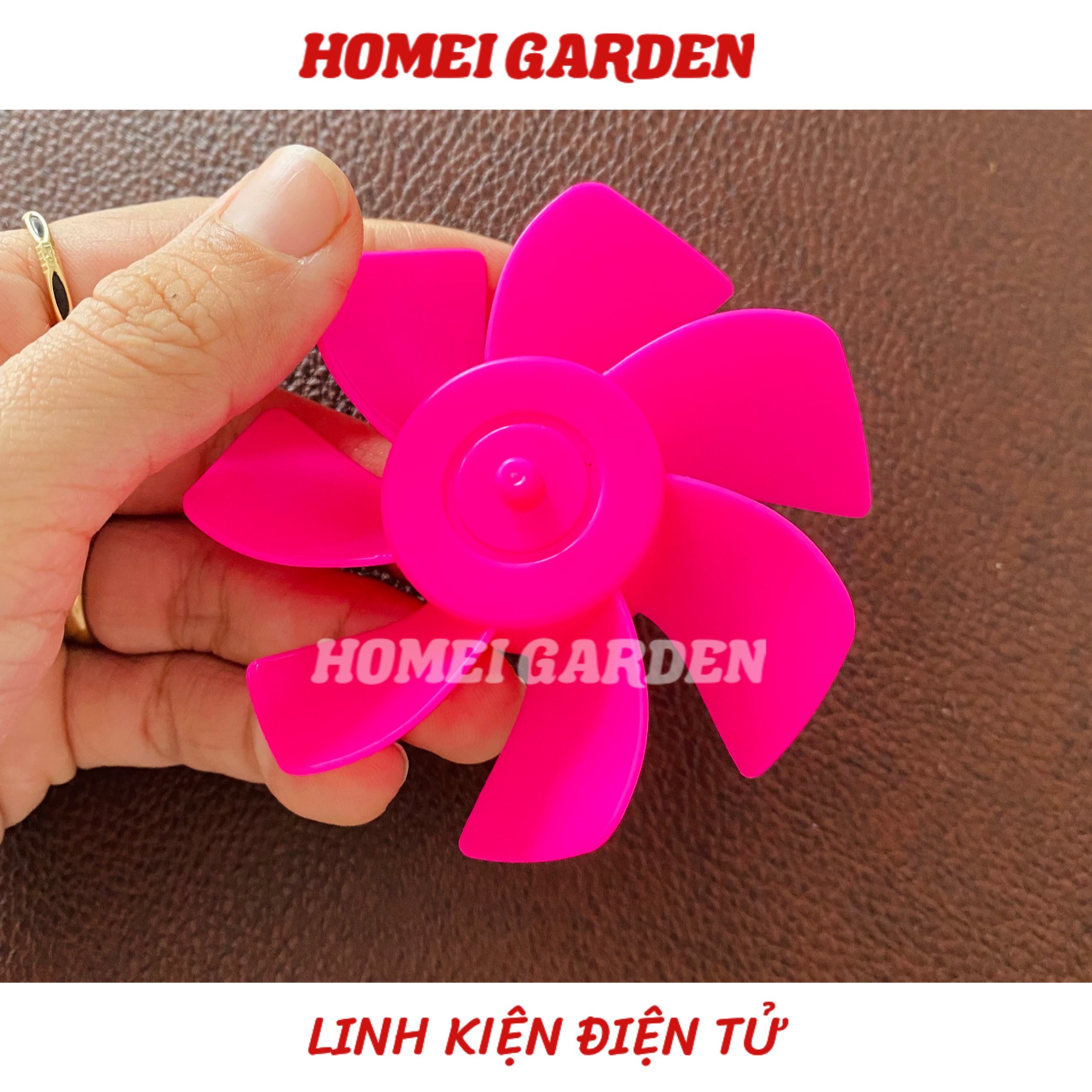 2 cánh quạt nhựa mini loại 7 cánh đường kính 72mm trực 2mm DIY mô hình - HM0096