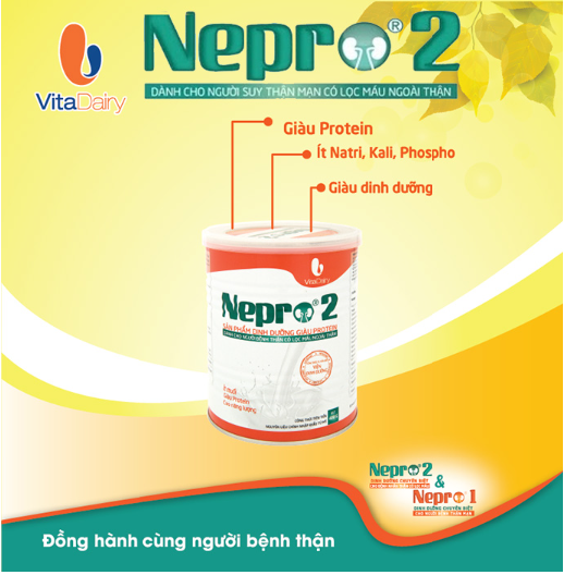 Sữa Nepro 2 900g (bệnh nhân chạy thận nhân tạo)