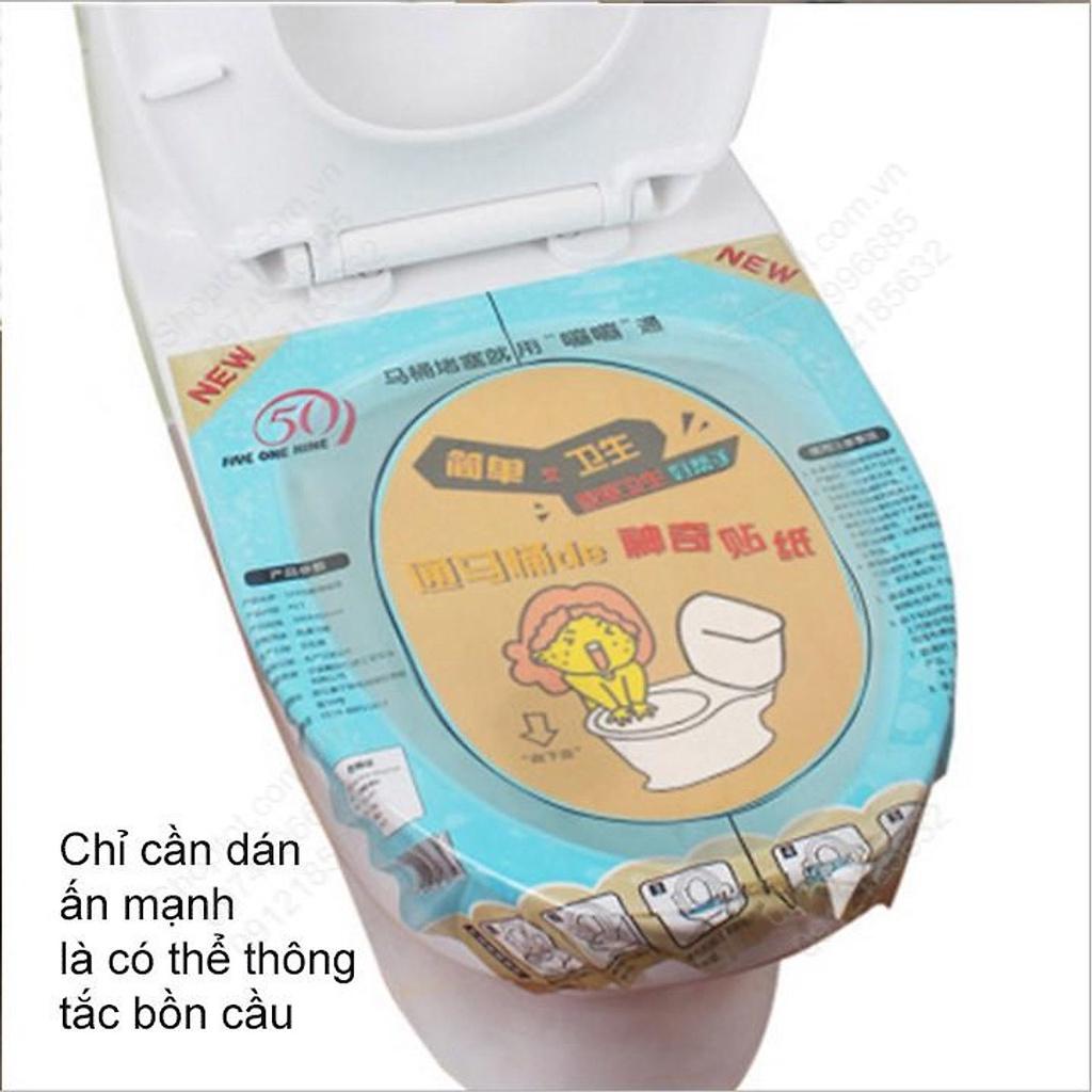 Miếng dán thông tắc bồn cầu, tiện lợi