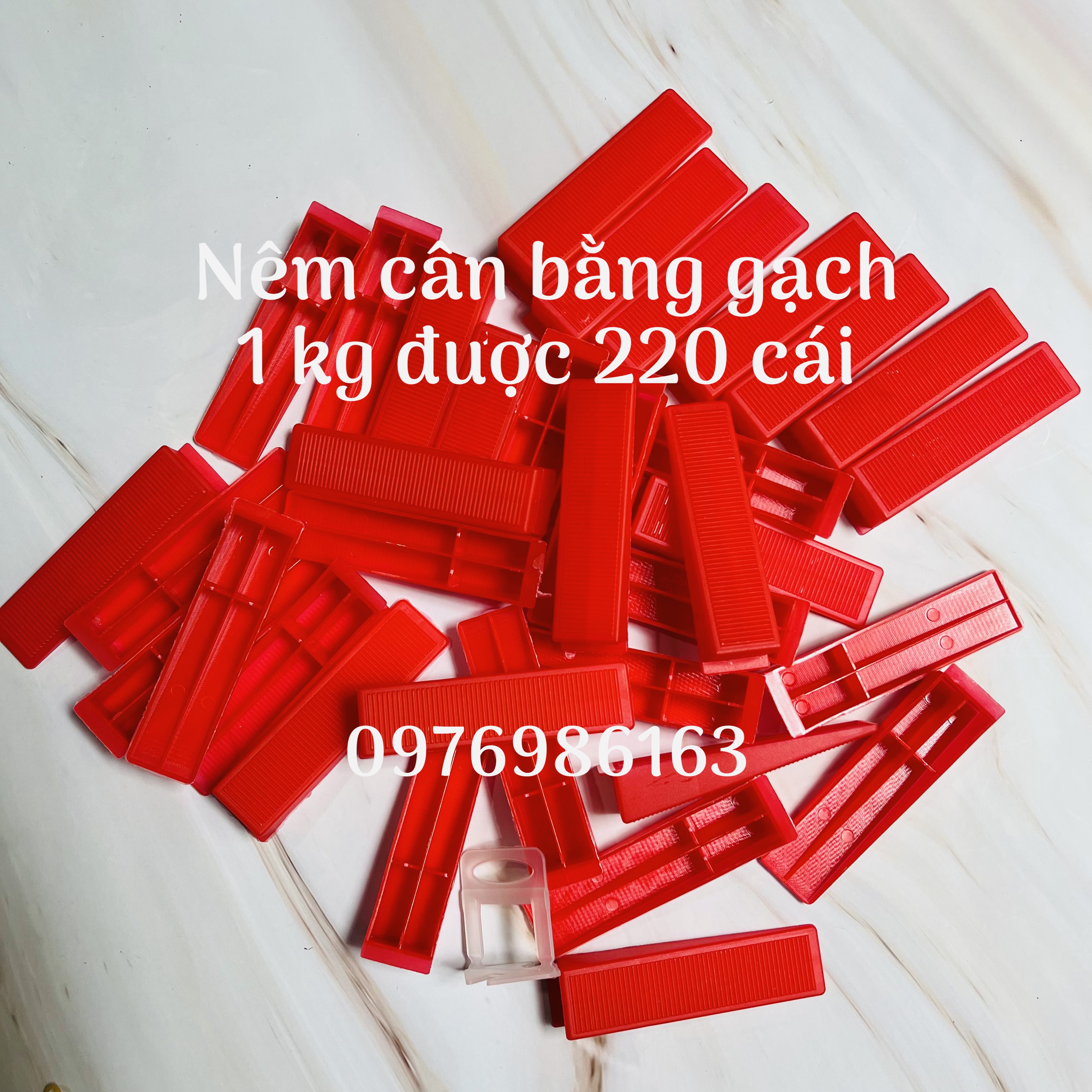 Combo bộ dụng cụ ke ốp lát gạch men: Kìm siết + 100 nêm + 300 ke móc. Ke cân bằng gạch
