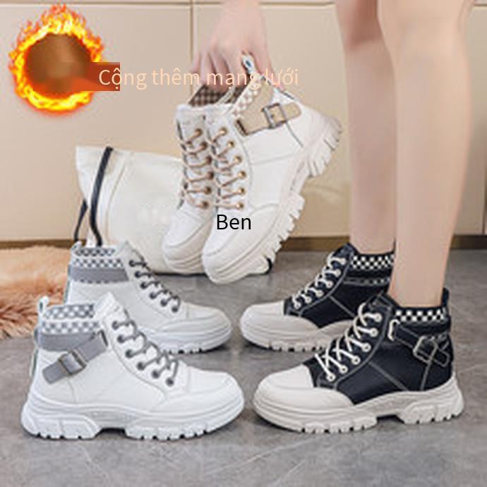 Thuận lợi nhất Giày bốt Martin giày lưới màu đỏ giày công sở đặc biệt giày thường cỡ lớn chống mài mòn