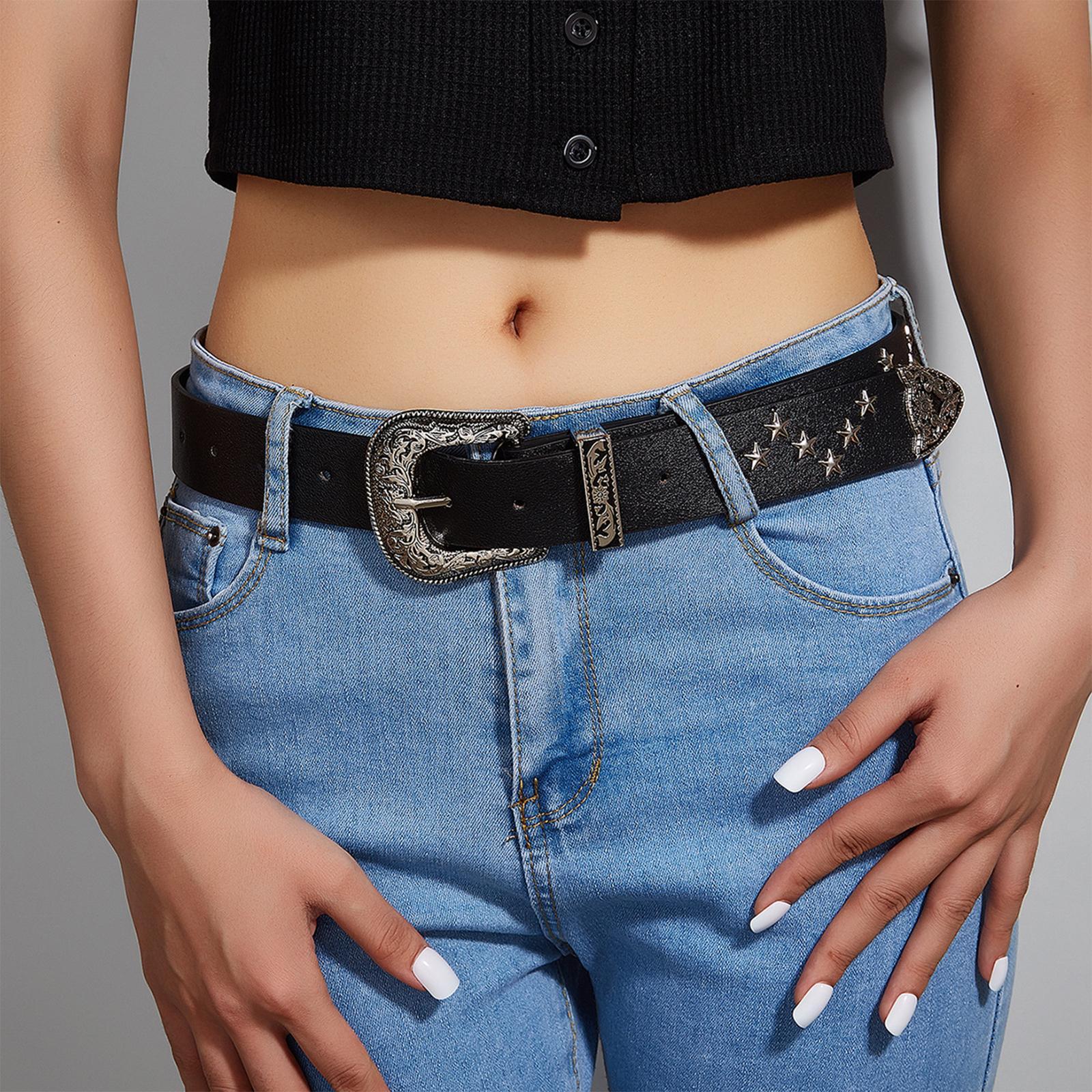 Women Waist Belt Decorative Fashion Buckle Belt for Daily wearing Coats Work