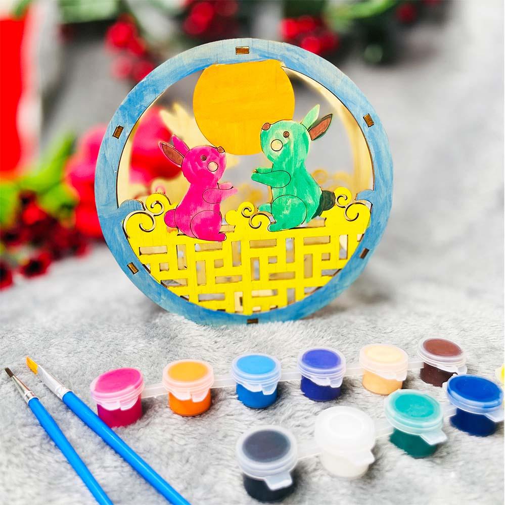 Lồng Đèn Sáng Tạo - Thỏ Ngọc Vui Trăng - Giftbrand GB03