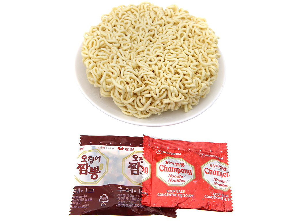 Mì Mực Hải Sản CHAMPONG NongShim Bát Lớn 112G