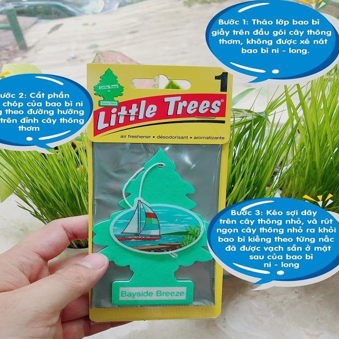 Khử mùi hôi, ẩm mốc tủ quần áo, phòng ngủ, oto xe hơi, lá thông thơm Little trees hương thơm dễ chịu lưu hương lâu