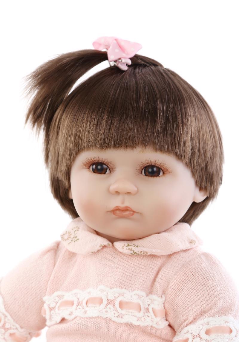 Búp Bê Tái Sinh Thân Gòn Mềm Mại Tóc Dài Môi Dầy 60 cm 204inch Reborn Vinyl Long Hair Doll