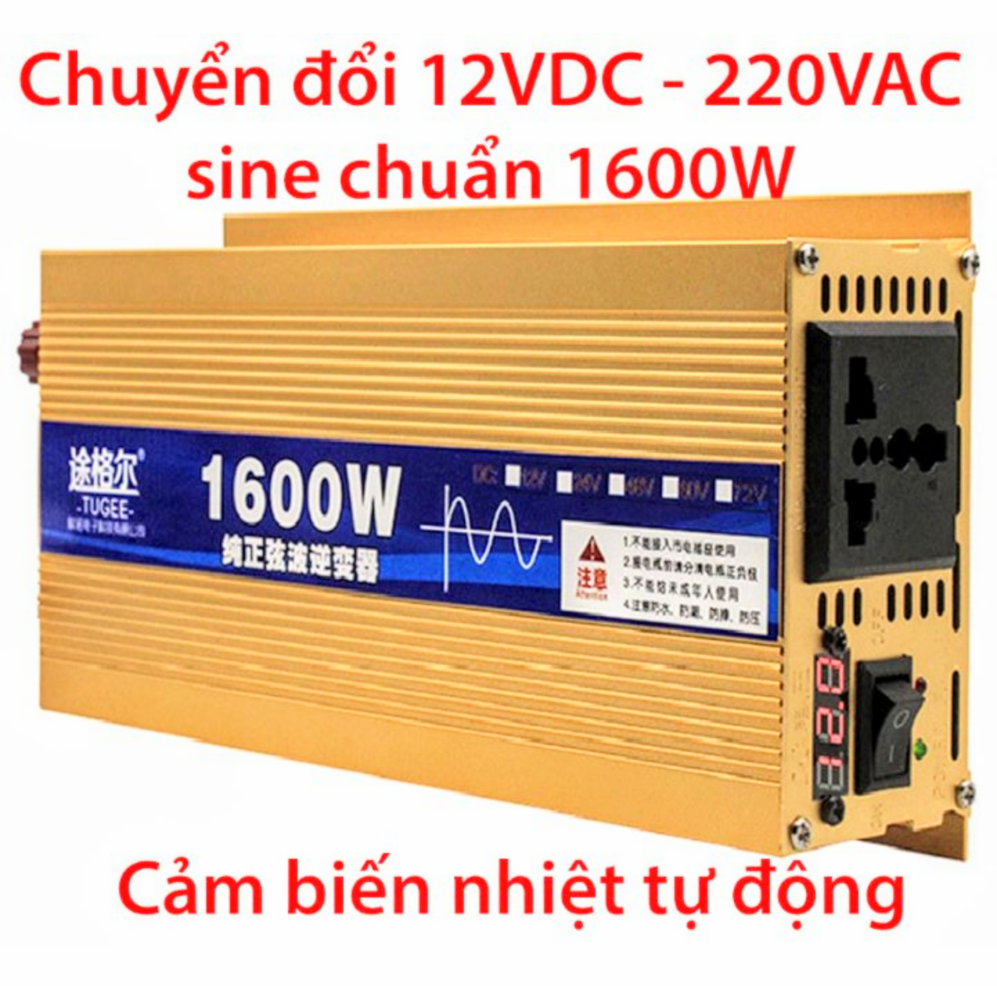 BỘ MÁY PHÁT ĐIỆN KÍCH ĐIỆN DC12V LÊN VAC 220V BẰNG SÓNG ZIN SỬ DỤNG NHƯ ĐIỆN LƯỚI HÀNG CHUẨN LOẠI TỐT