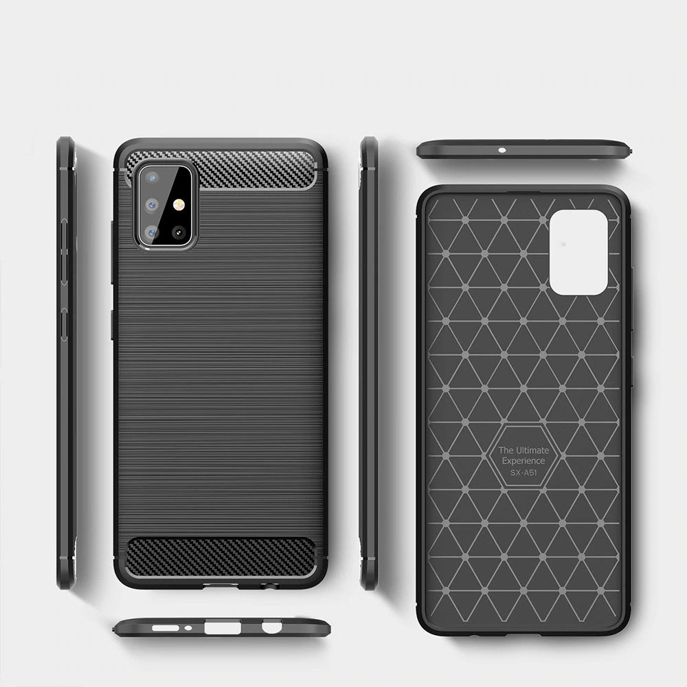 Ốp lưng Samsung Galaxy A51 Likgus Armor chống sốc - Hàng chính hãng - đen