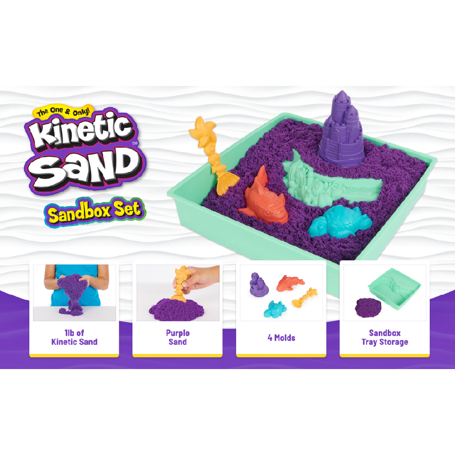 Đồ Chơi Bộ Cát, Dụng Cụ Và Khay Chơi Cát KINETIC SAND 6067800 - Giao hàng ngẫu nhiên