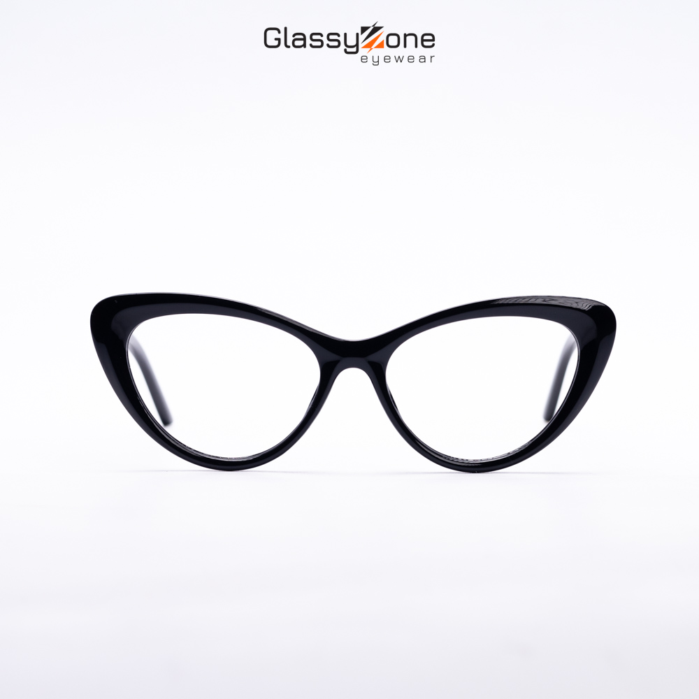 Gọng kính cận, Mắt kính giả cận kim loại Form Mắt mèo thời trang Nam Nữ Agnes - GlassyZone