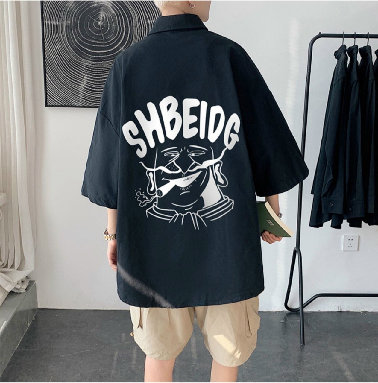 Áo sơ mi nam SHBE in hình Ông Già siêu ngầu