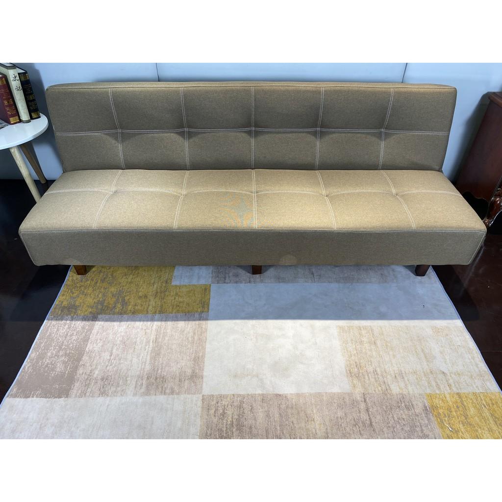 SOFA BED MÀU NÂU SỮA. DÀI 170cm, RỘNG 86 CM