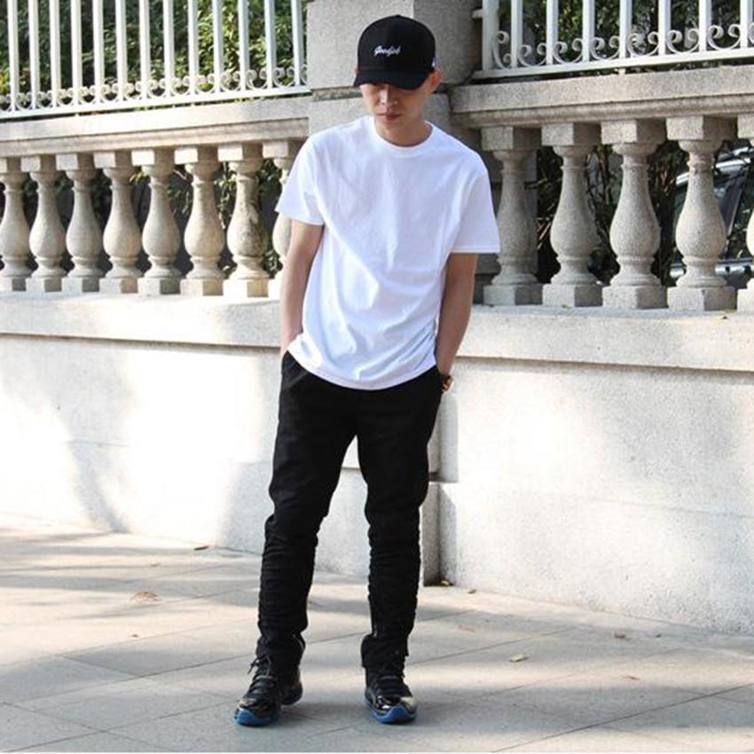 Áo thun nam tay lỡ phong cách đơn giãn đen trơn cổ tròn,form rộng cá tính phong cách unisex