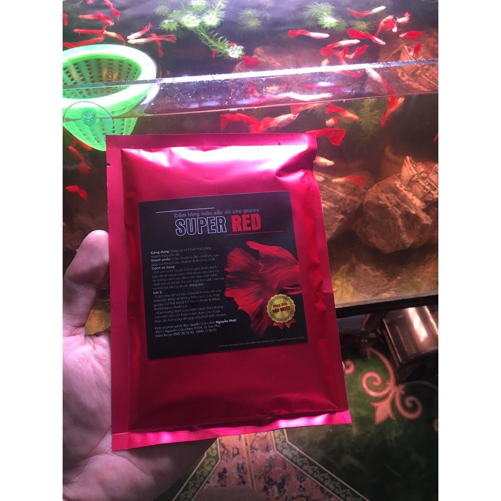 Cám kích đỏ SUPER RED dành cho cá BETTA,GUPPY gói 100g