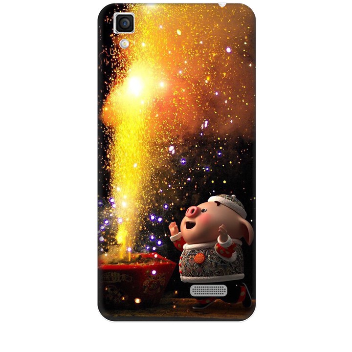 Ốp lưng dành cho điện thoại OPPO R7 LITE Heo Đốt Pháo