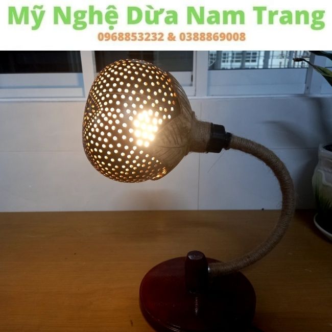 Đèn trang trí gáo dừa | Đèn ngủ gáo dừa | Đèn gáo dừa
