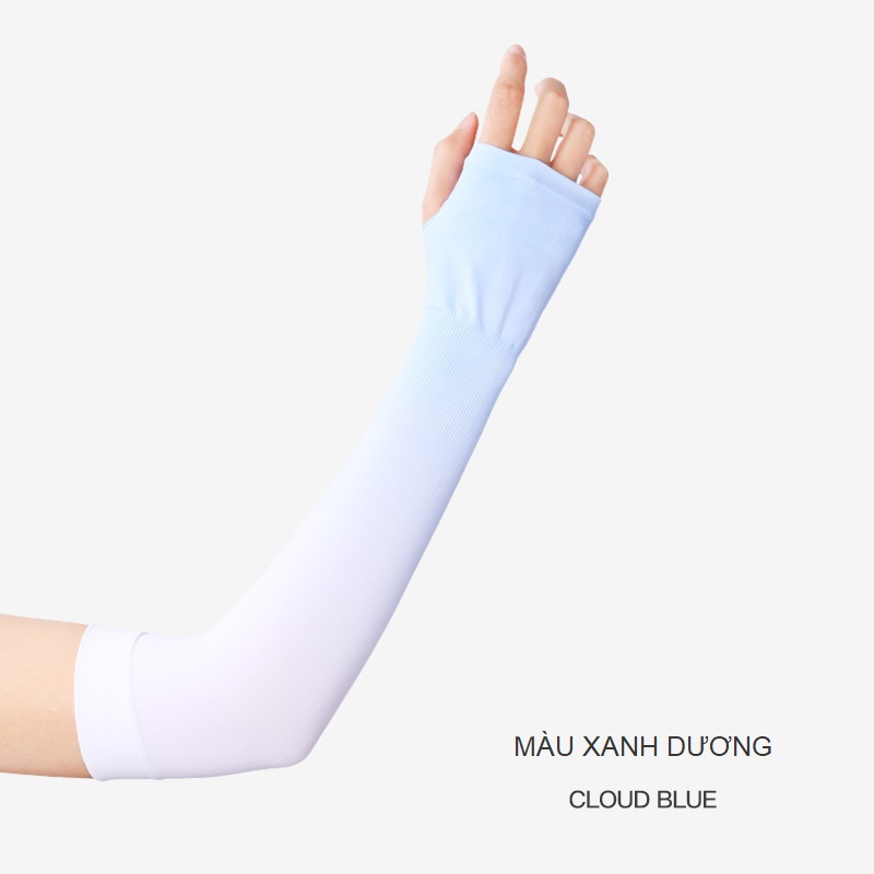 Găng tay chống nắng xỏ ngón 2 màu ombre thời trang - Bao tay chống nắng Ombre Sun Protection Sleeves