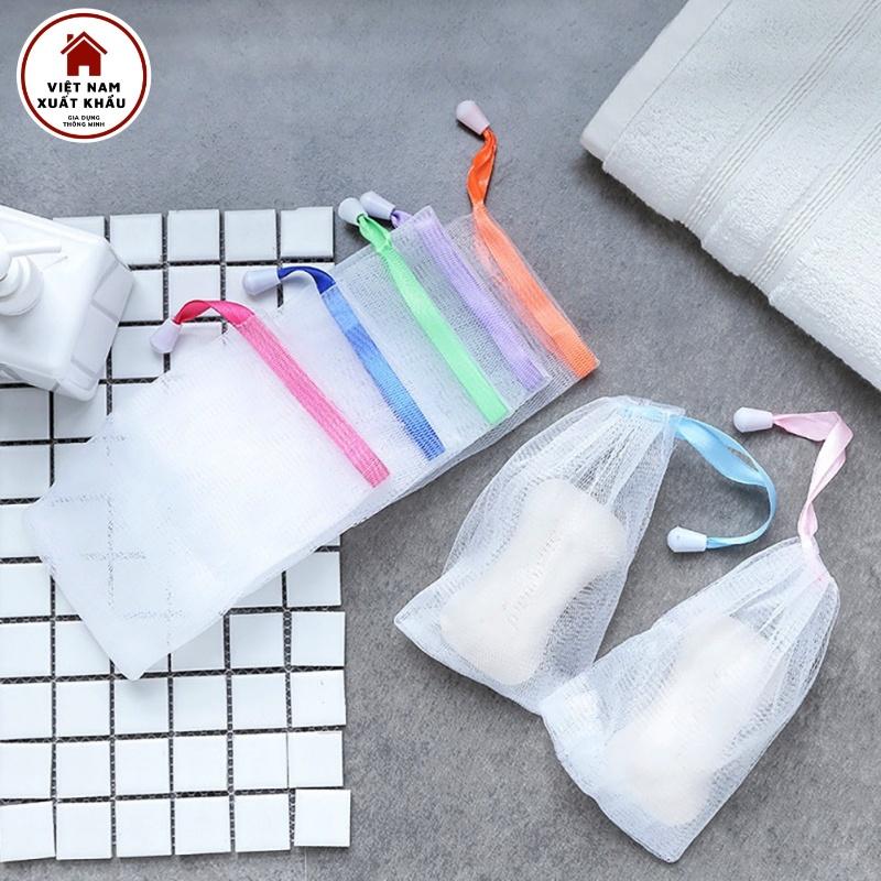 Túi Lưới Dày Dặn Tạo Bọt Xà Bông Chuyên Dụng