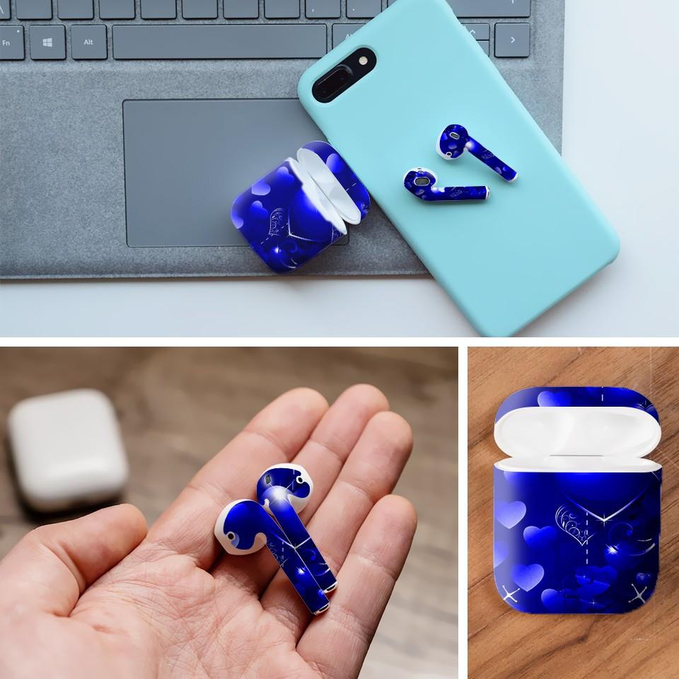 Miếng dán skin cho AirPods in hình Họa tiết - HTx017 (AirPods ,1 2, Pro, TWS, i12)