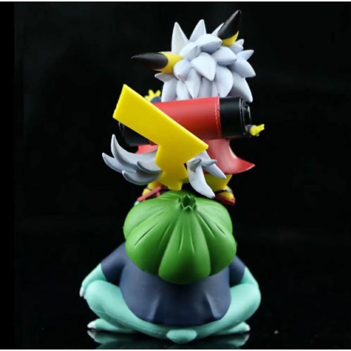 Mô hình Figure Naruto Cóc Jiraiya Pikachu 14cm