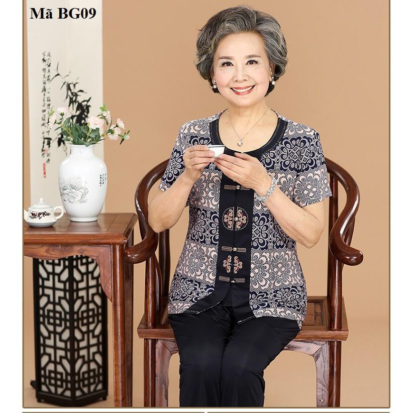 Bộ đồ cho người già , quà tặng cho bà, cho mẹ yêu ngày hè