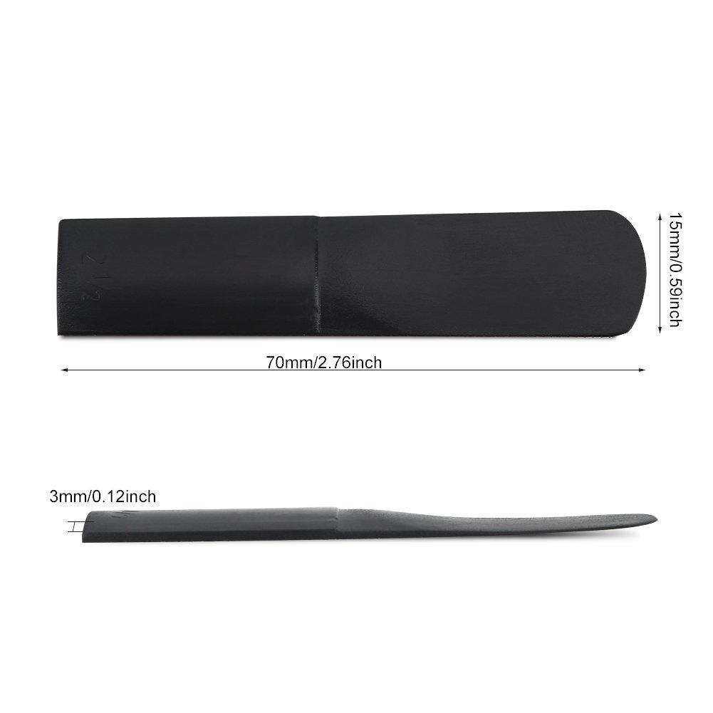 3pcs Awesters of Alto Force Force 2.5 trong các phụ kiện nhựa cho nhạc cụ saxophone - màu đen