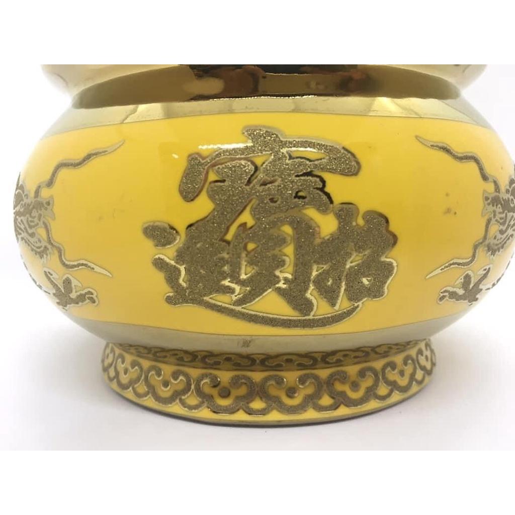 Bát Nhang thờ bằng sứ Vàng Kim Sa kh3733