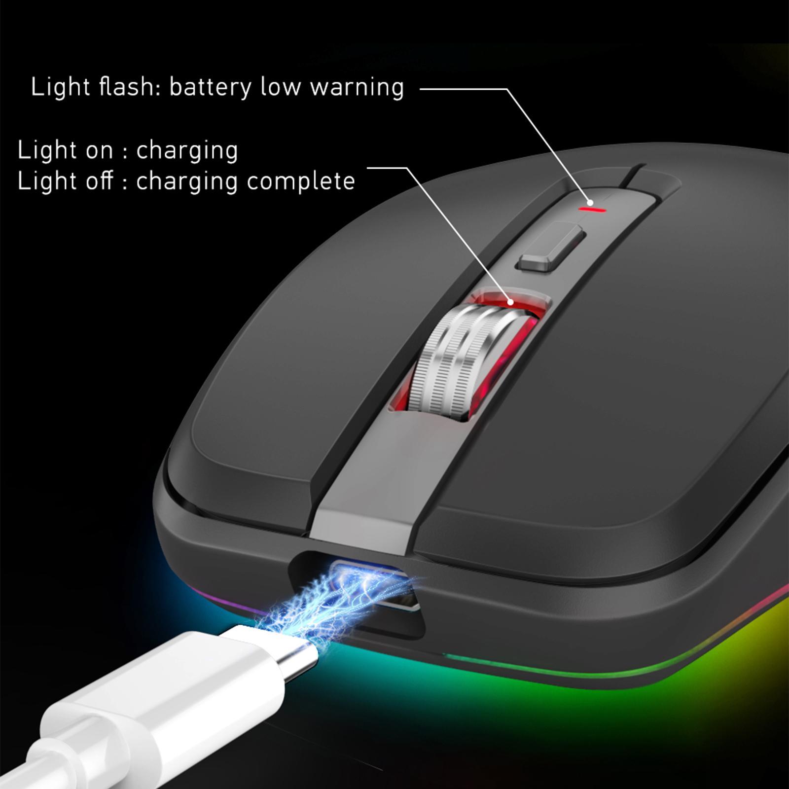 Portable Computer Mice Adjustable 800/1200/ 1600/2400DPI 6 Keys for Computer