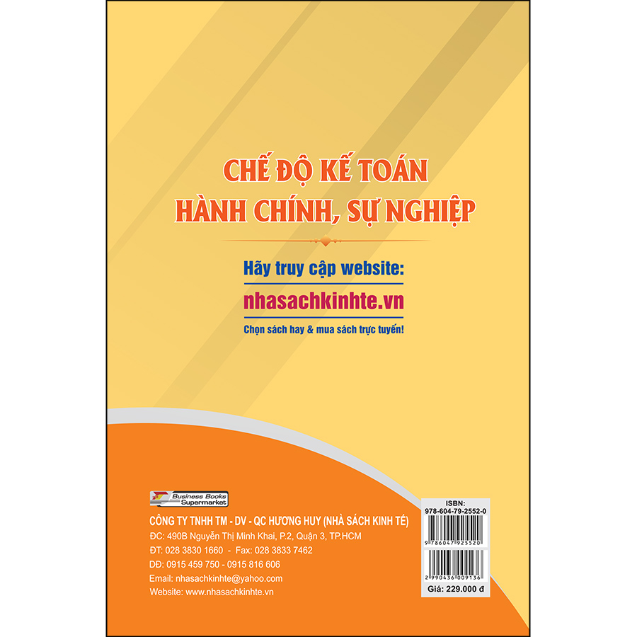 Chế Độ Kế Toán Hành Chính, Sự Nghiệp (Tái Bản)