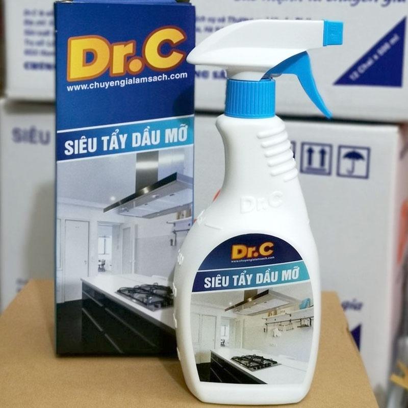 Siêu tẩy dầu mỡ nhà bếp Dr.C Tẩy mọi loại dầu mỡ cứng đầu, vệ sinh bếp siêu tốc - 500ML