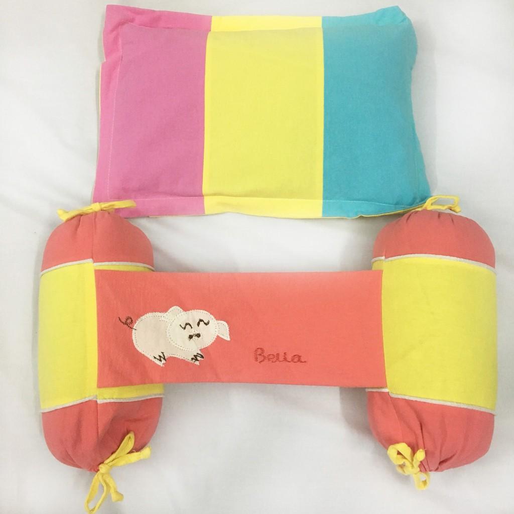 Bộ Gối Vỏ Đậu Xanh Tự Nhiên Cho Bé Sơ Sinh 30cm - Màu Ngẫu Nhiên
