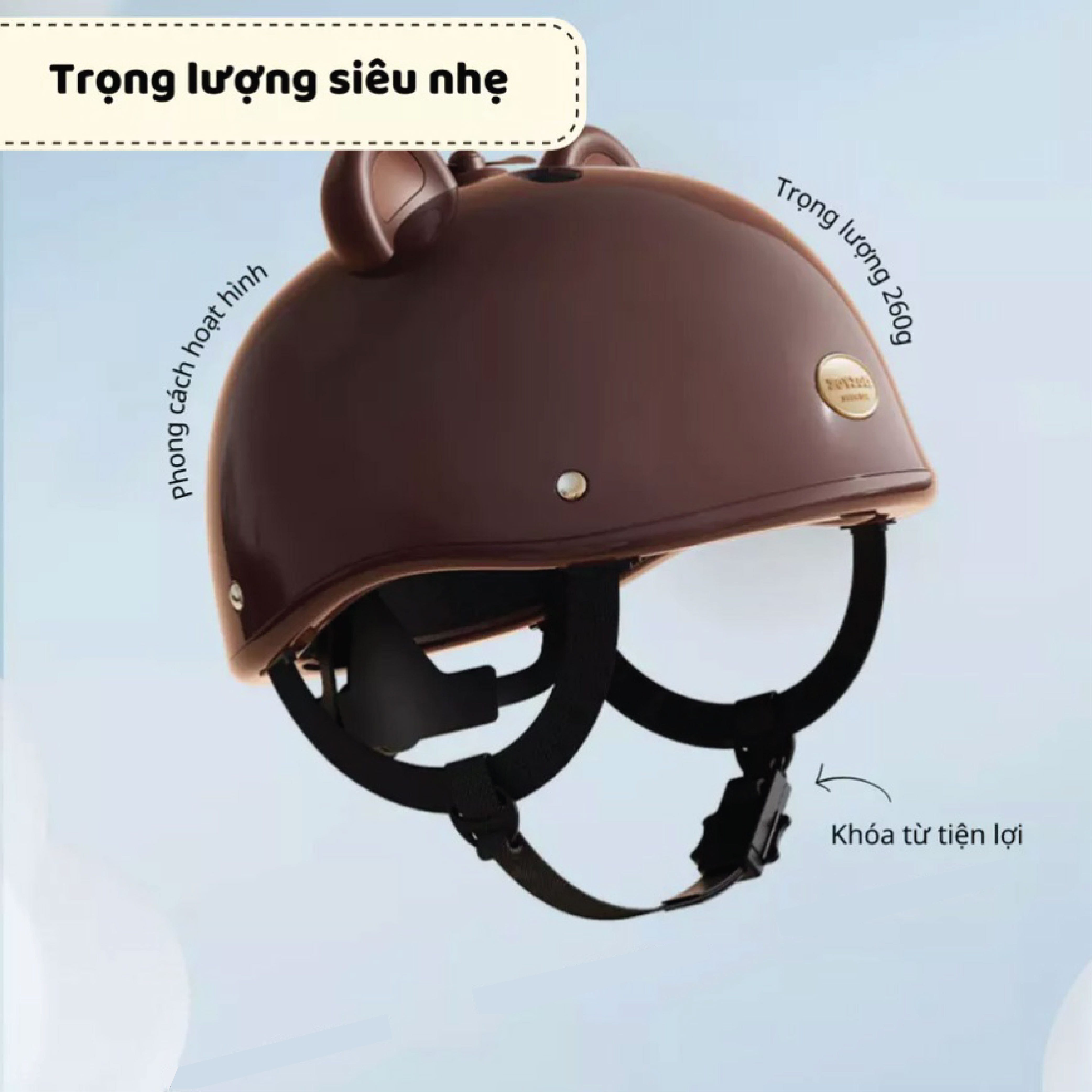 Mũ bảo hiểm cho bé Zoyzoii Helmet thiết kế 3D ấn tượng, 3 lớp bảo vệ, đội nhẹ thoáng mát, cho bé 2-6 tuổi - Hàng chính hãng