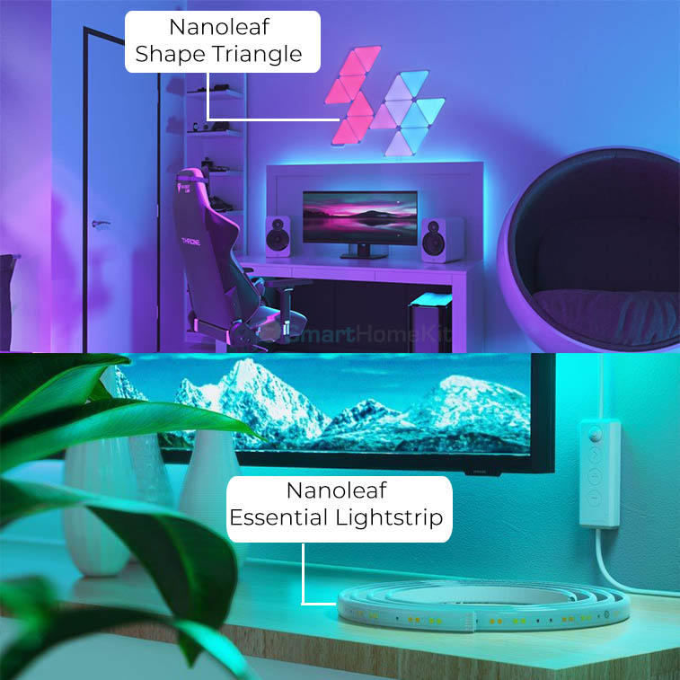 Đèn LED dây RGB Nanoleaf Essential Lightstrip Starter Kit 2M - Hàng Chính Hãng