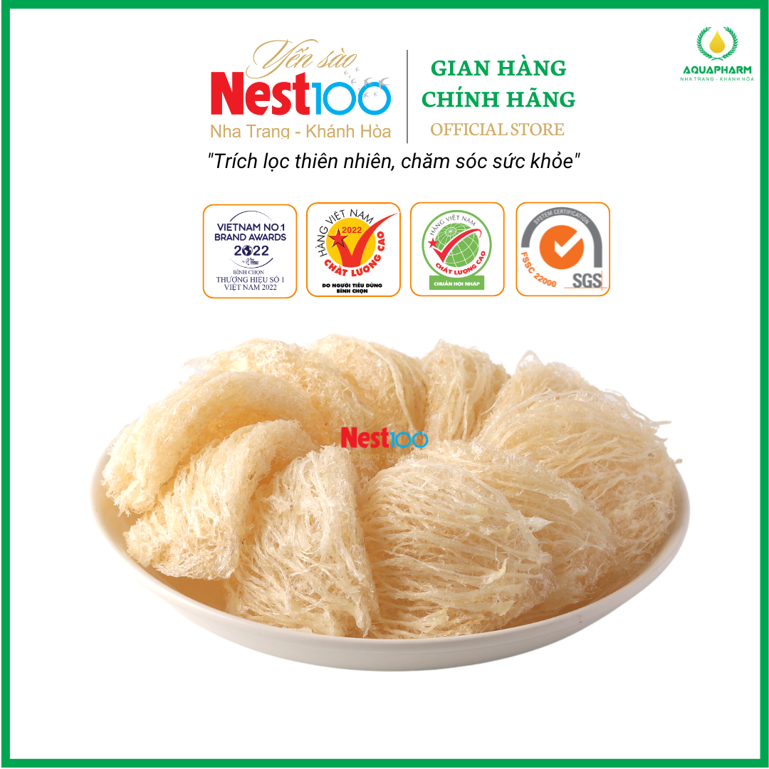 Yến sào tinh chế Nest100 - Hộp 100g - Cam kết 100% yến thật nguyên chất Khánh Hòa