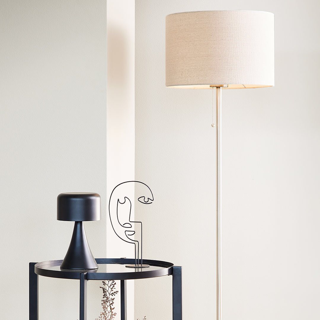 Đèn cây | JYSK Kristof | polyester/kim loại | be | C145cm