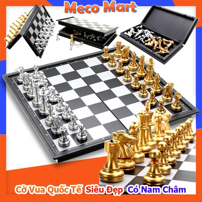 Bộ Cờ Vua Có Nam Châm Cao Cấp SIÊU ĐẸP 3 Size 25, 32, 36cm, Board Game Cờ Vua Quốc Tế Hãng UB, Đồ Chơi Trí Tuệ MecoMart