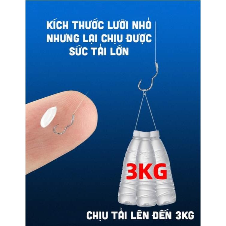 Lưỡi Câu Cá cao cấp Lật Tự Động giúp hiệu quả hơn , chất liệu Titan Manga cứng cáp