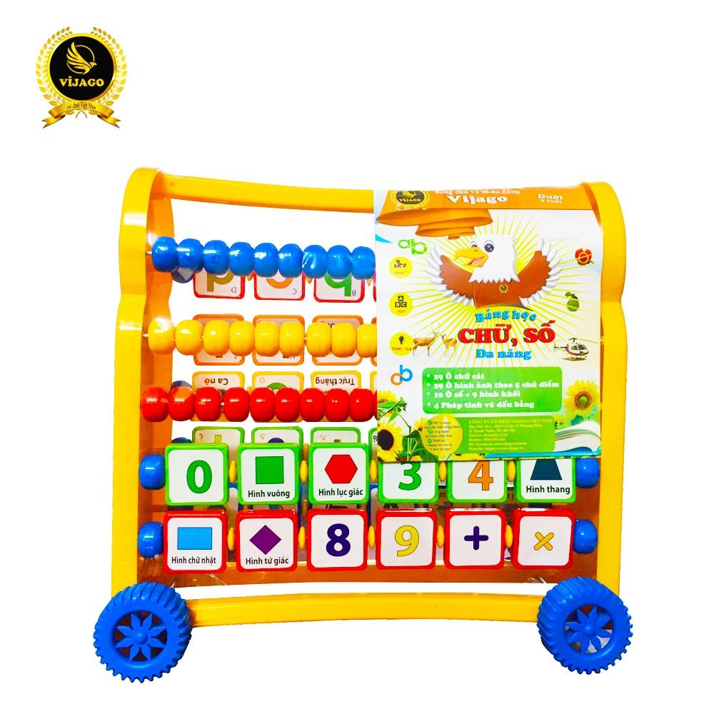 Đồ Chơi Giáo Dục - Vijago - Bảng Chữ Số Đa Năng -