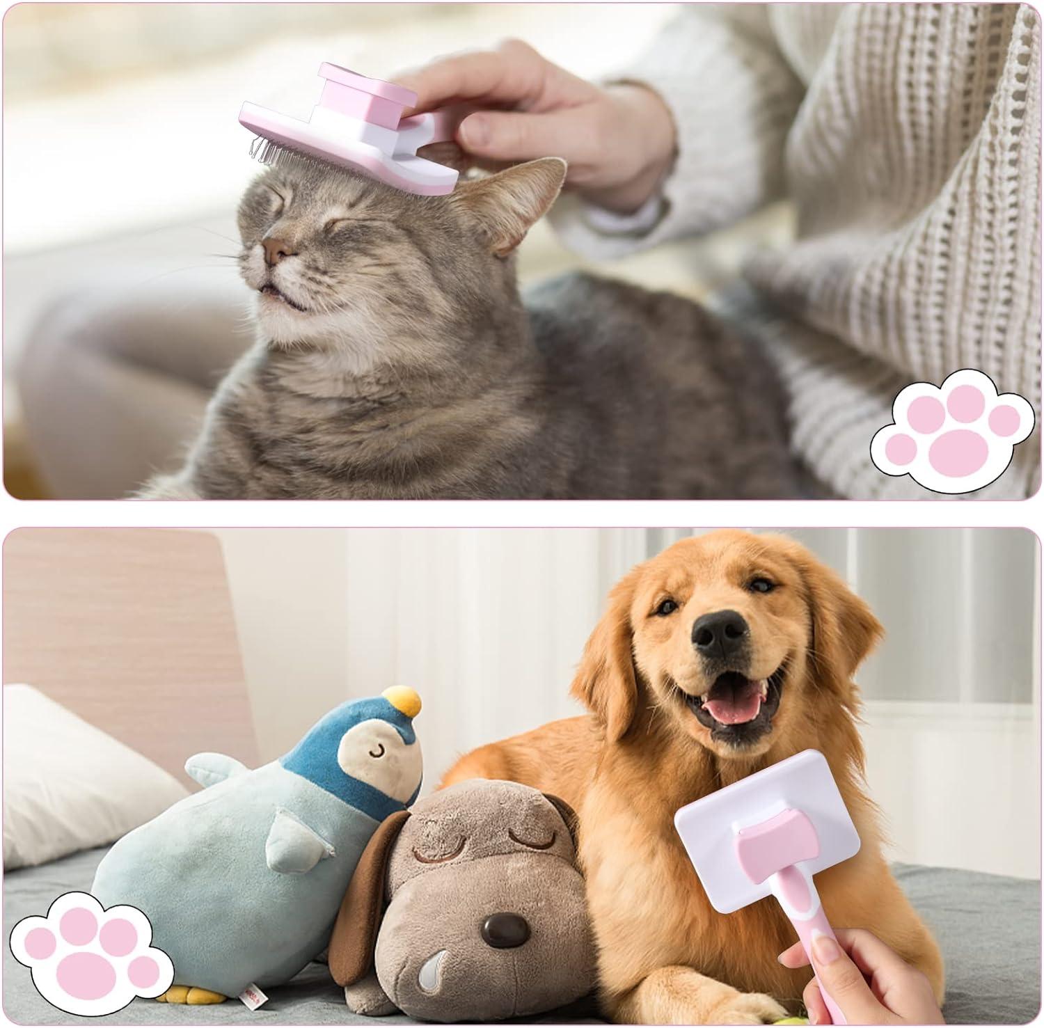 Chải chó mèo, bàn chải mèo, bàn chải tự làm sạch cho vật nuôi, bàn chải cho tóc dài và ngắn, cho mèo mèo hiệu quả