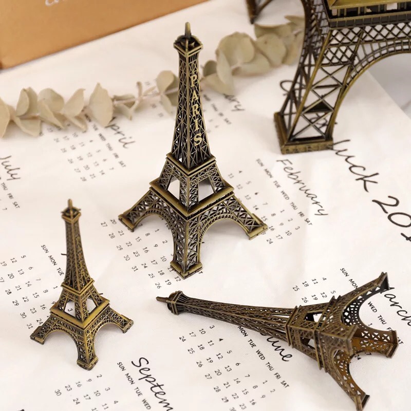 Mô hình Tháp Eiffel bằng Thép Không Gỉ size 25 Cm