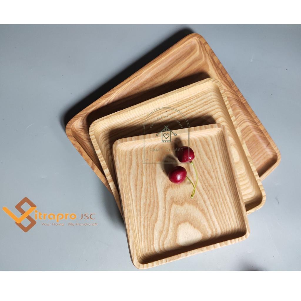 Set Khay Gỗ Tần Bì Decor, Đựng Hoa Quả, Trà Bánh Siêu Xinh