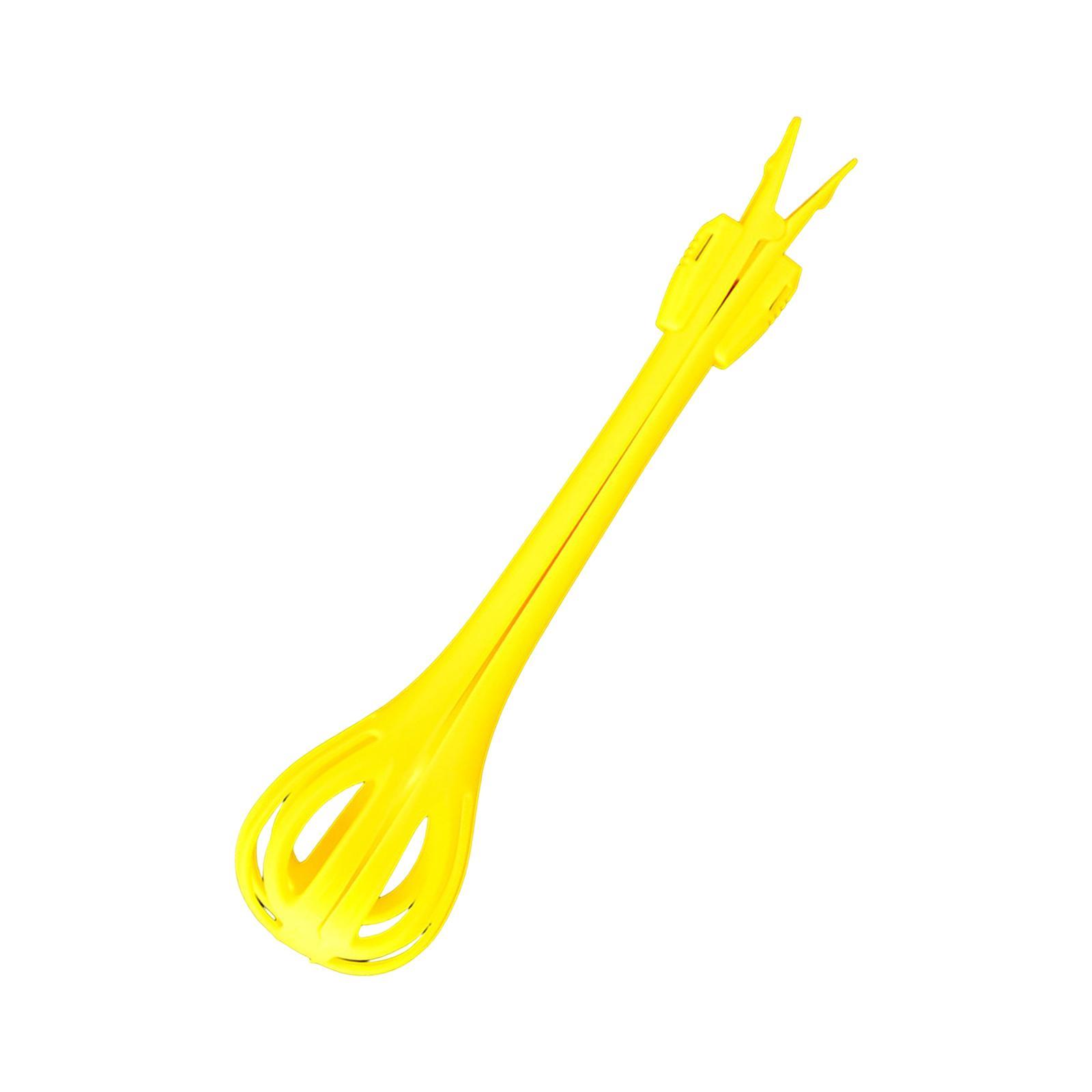 Versatile Egg Beater Whisk with Hanging Holes Noodle Tongs for Stirring Baking Blending