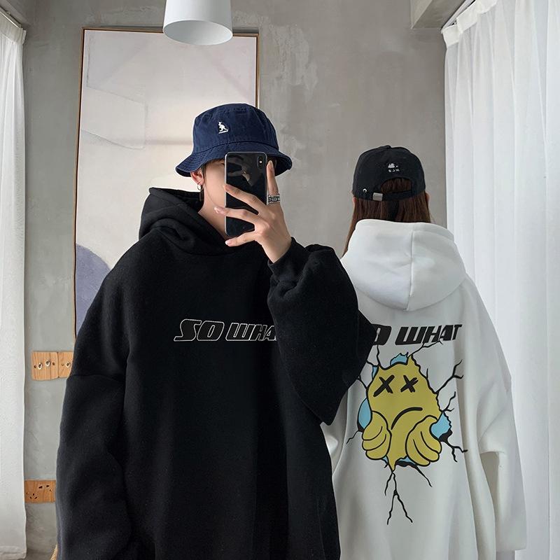 Áo hoodie nỉ ngoại ulzzang nam nữ unisex cặp đôi cá tính local brand khoác choàng bên ngoài chống nắng SO WHAT